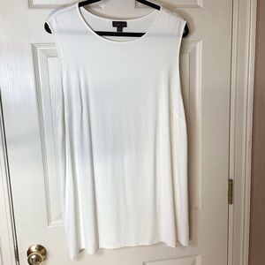 J Jill Sleeveless Cream Plus Size Top - Size 2X